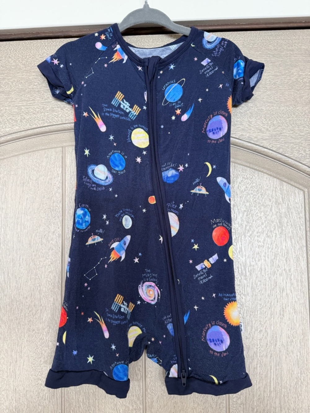 Little Sleepies “through my telescope” shorty zippy 18-24m bamboo